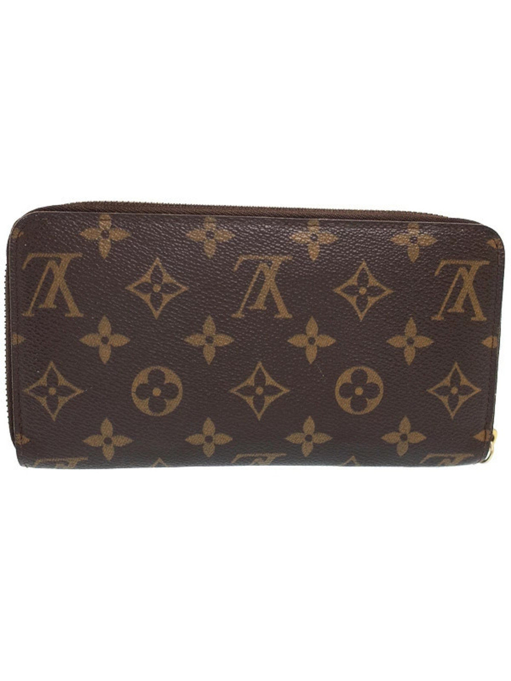 Louis Vuitton Monogram Zippy Wallet Zipper Long Round Brown